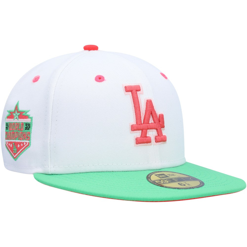 Los Angeles Dodgers  Watermelon Lolli 59FIFTY Fitted Hat White/Green | New Era