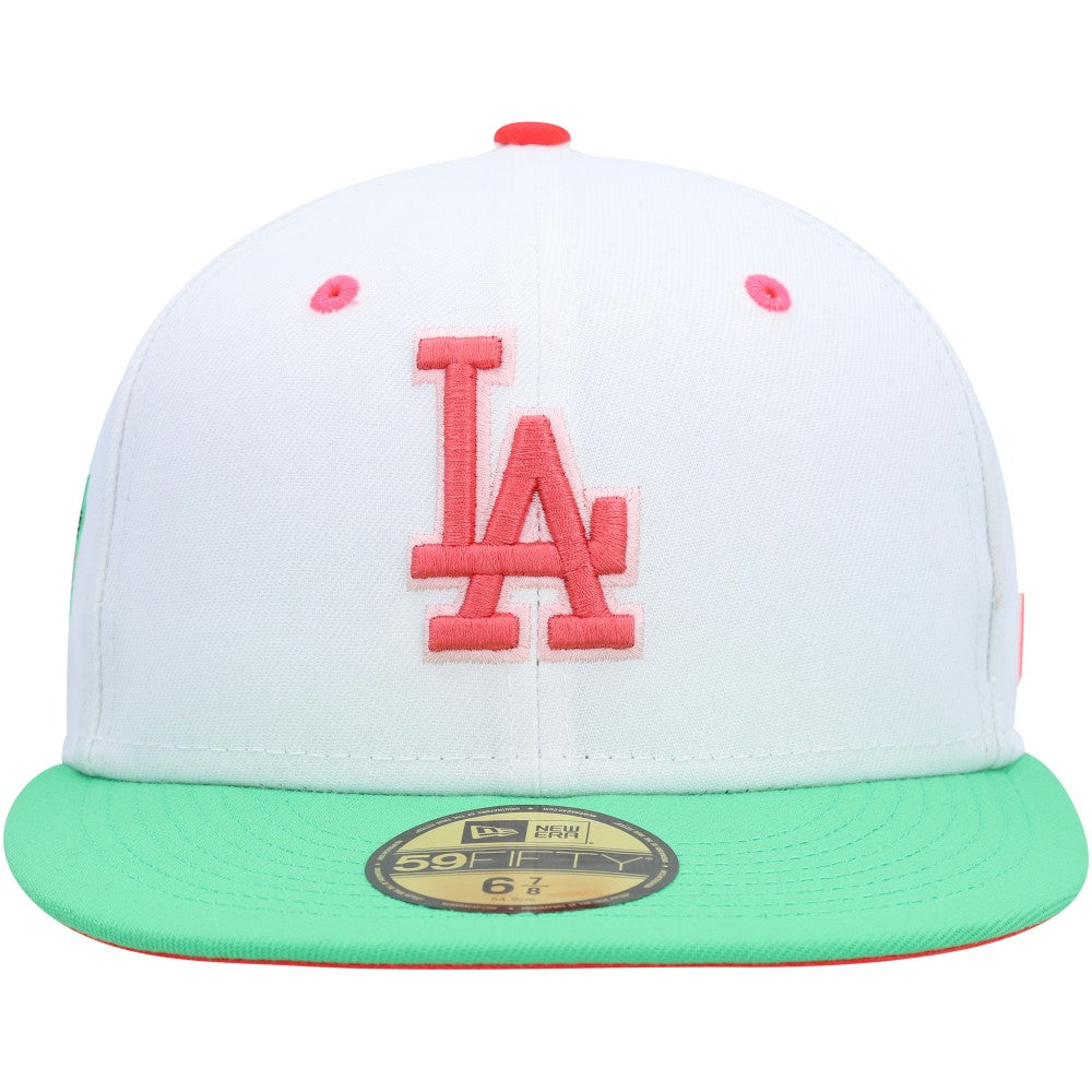 Los Angeles Dodgers  Watermelon Lolli 59FIFTY Fitted Hat White/Green | New Era
