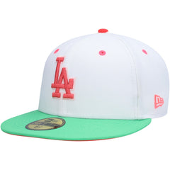 Los Angeles Dodgers  Watermelon Lolli 59FIFTY Fitted Hat White/Green | New Era