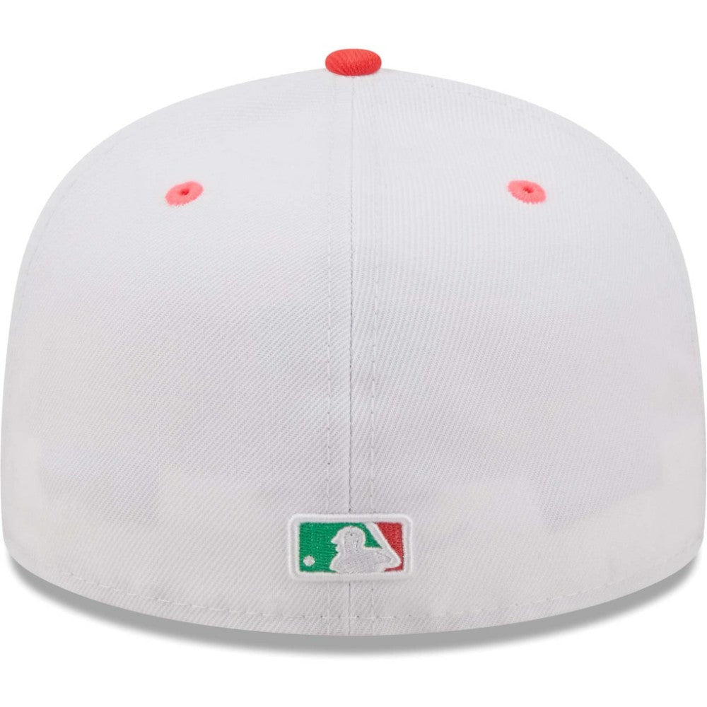 Los Angeles Dodgers 50th Anniversary in Los Angeles Watermelon Lolli 59FIFTY Fitted Hat White/Green | New Era