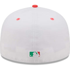 Los Angeles Dodgers 50th Anniversary in Los Angeles Watermelon Lolli 59FIFTY Fitted Hat White/Green | New Era