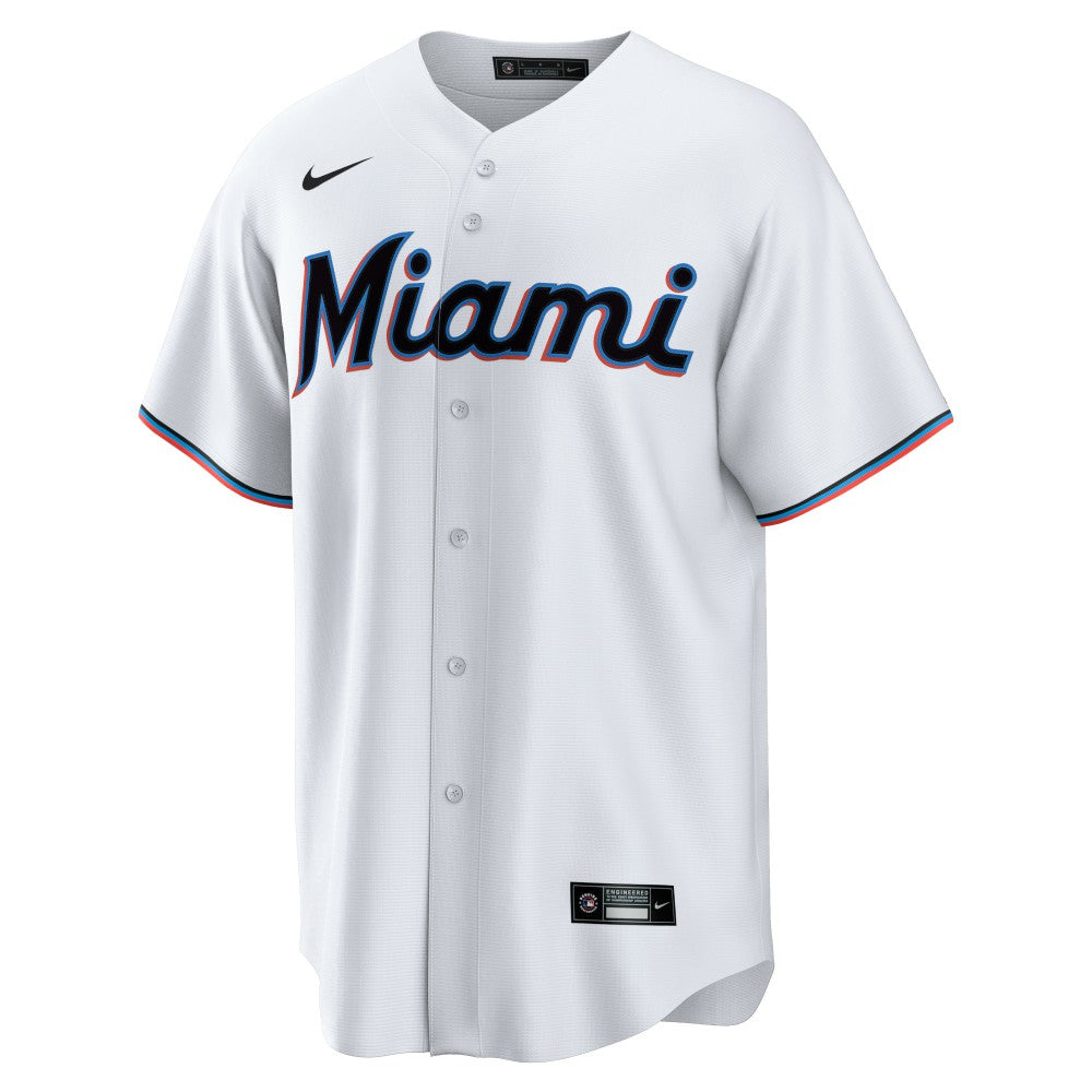 Miami Marlins Home Blank Replica Jersey White | Nike
