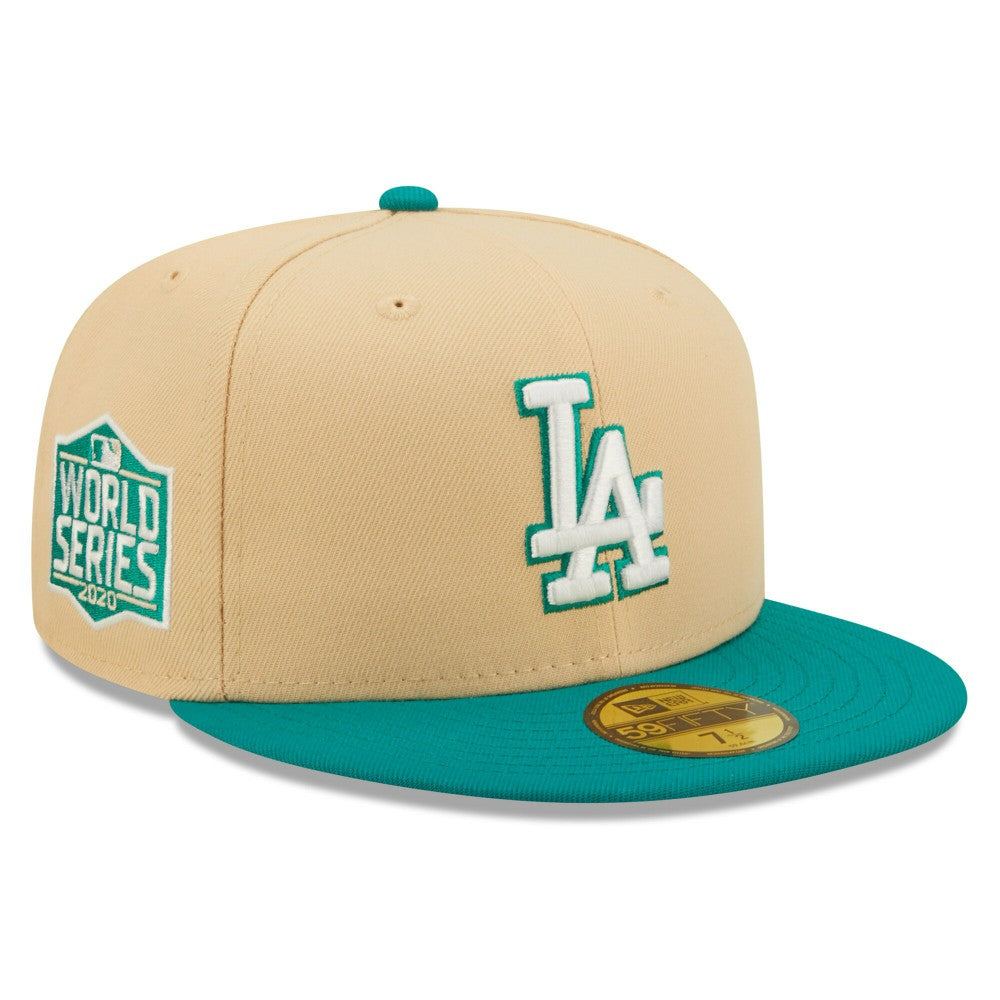 Los Angeles Dodgers  Mango Forest 59FIFTY fitted hat Natural/Teal | New Era