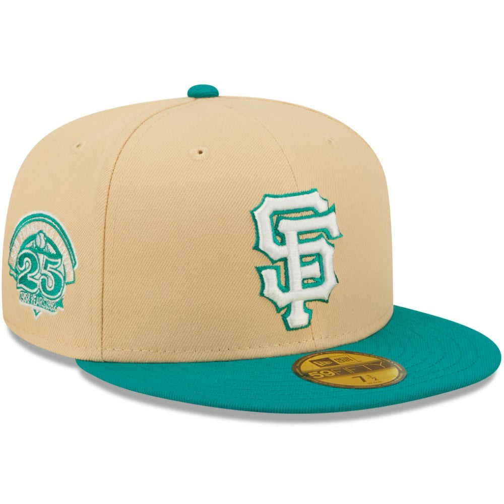 San Francisco Giants  Mango Forest 59FIFTY fitted hat Natural/Teal | New Era