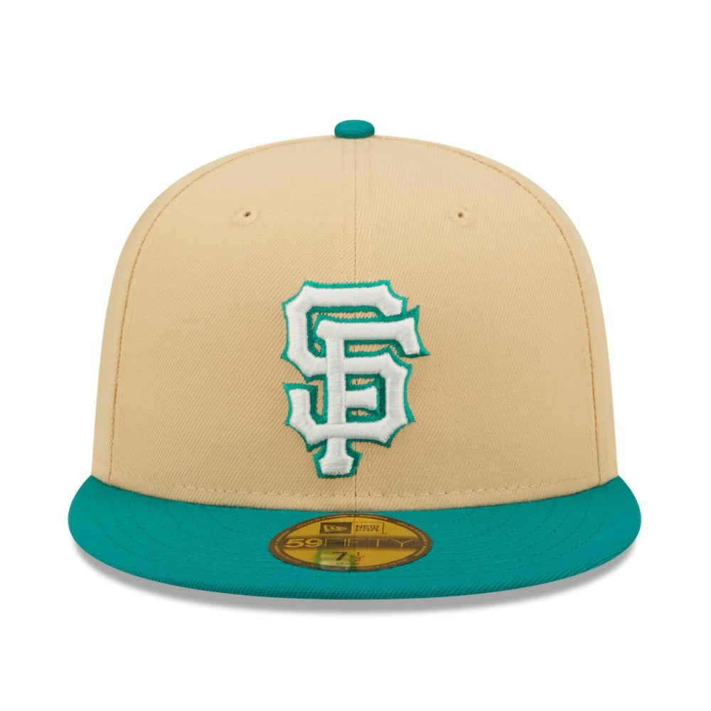 San Francisco Giants  Mango Forest 59FIFTY fitted hat Natural/Teal | New Era