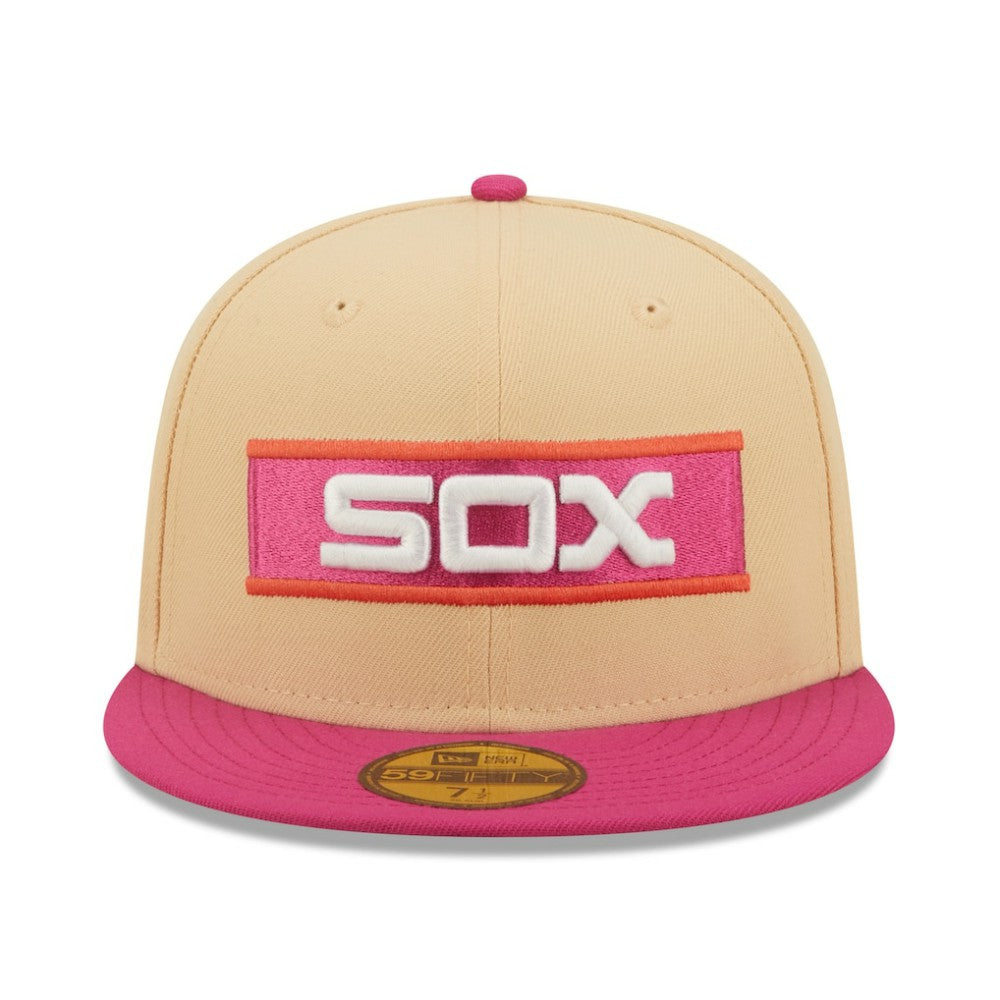 Chicago White Sox 1933 MLB All-Star Game 50th Anniversary Mango Passion 59FIFTY Fitted Hat Orange/Pink | New Era