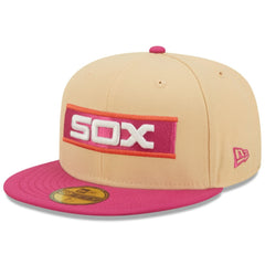 Chicago White Sox 1933 MLB All-Star Game 50th Anniversary Mango Passion 59FIFTY Fitted Hat Orange/Pink | New Era