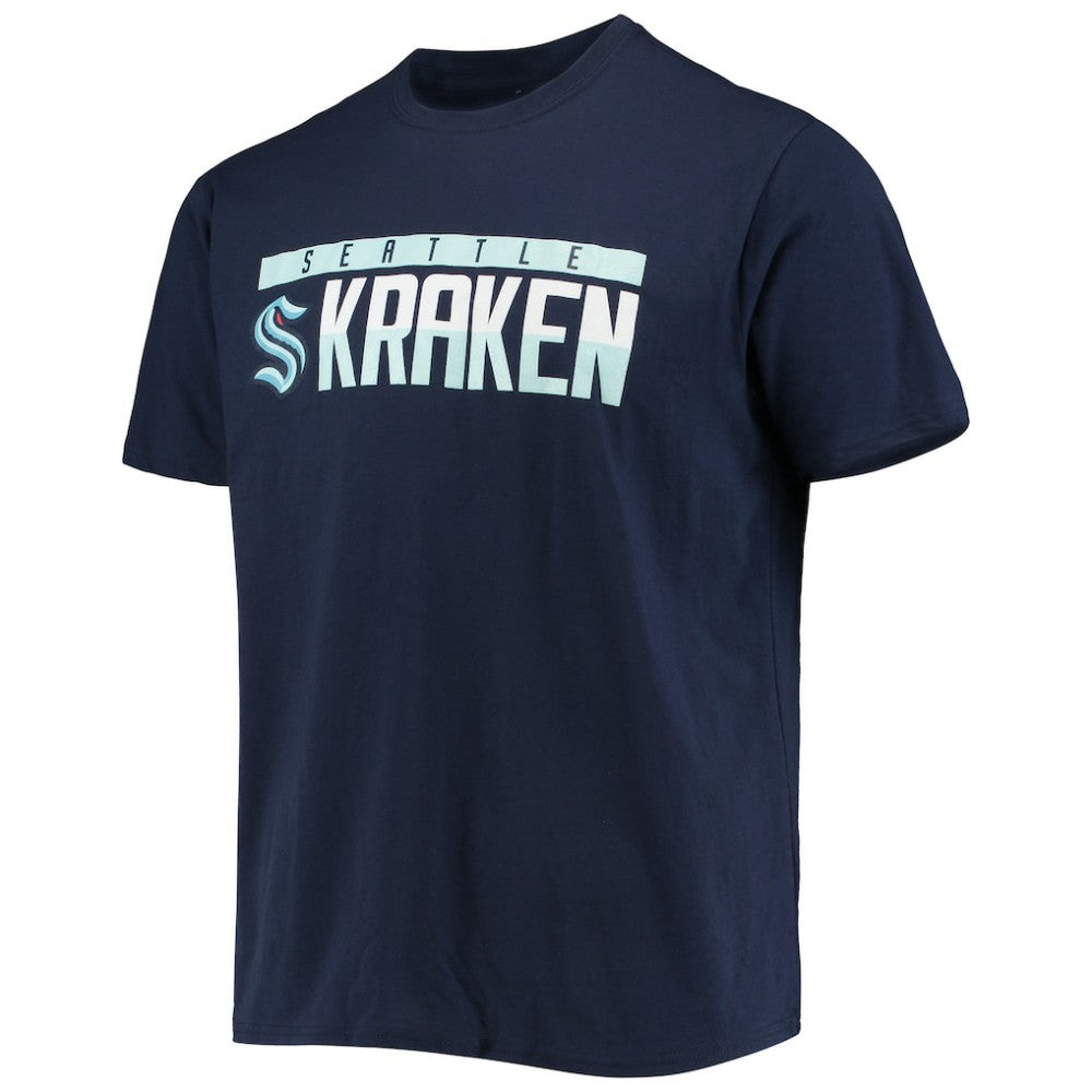 Seattle Kraken Levelwear Richmond Wordmark T-Shirt Navy
