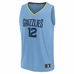 Ja Morant Memphis Grizzlies Fast Break Replica Player Jersey - Statement Edition - Light Blue