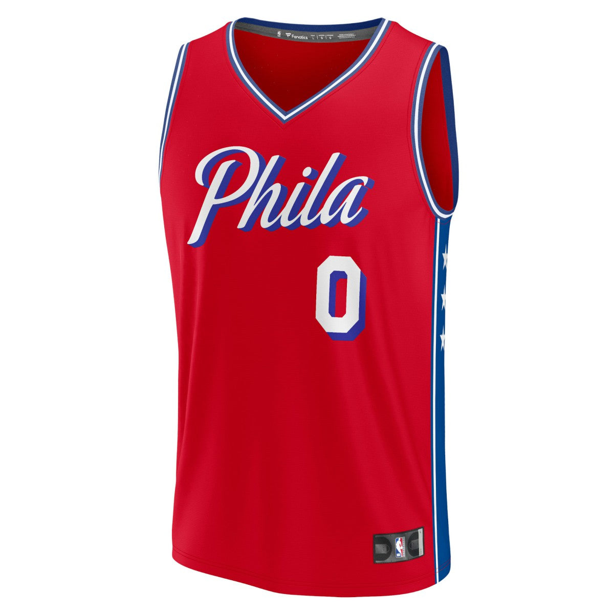 Tyrese Maxey Philadelphia 76ers Fast Break Replica Player Jersey - Statement Edition - Red