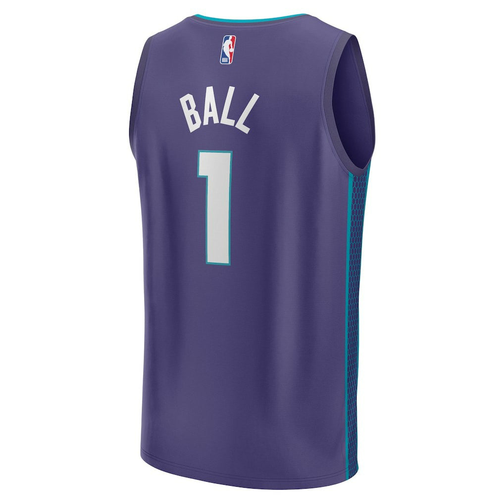 LaMelo Ball Charlotte Hornets Fast Break Replica Player Jersey - Statement Edition - Purple