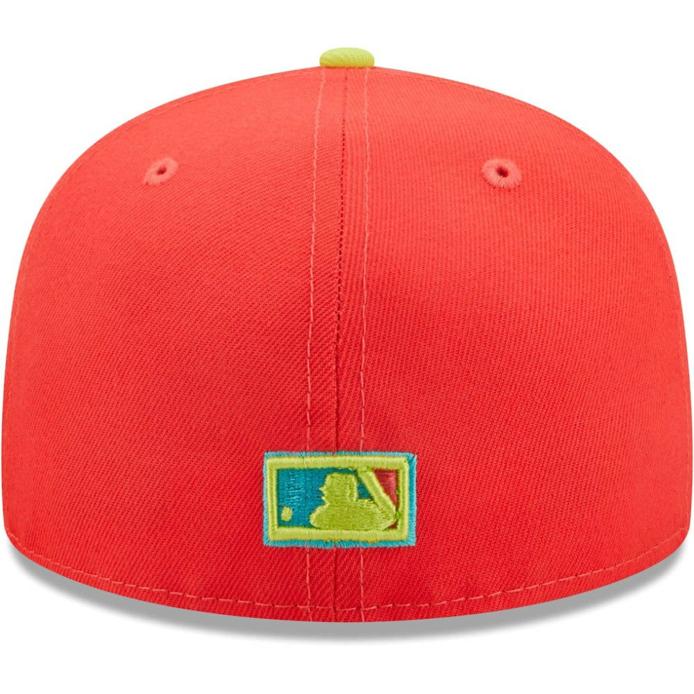 Boston Red Sox   Lava Highlighter Combo 59FIFTY Fitted Hat Red/Neon Green | New Era