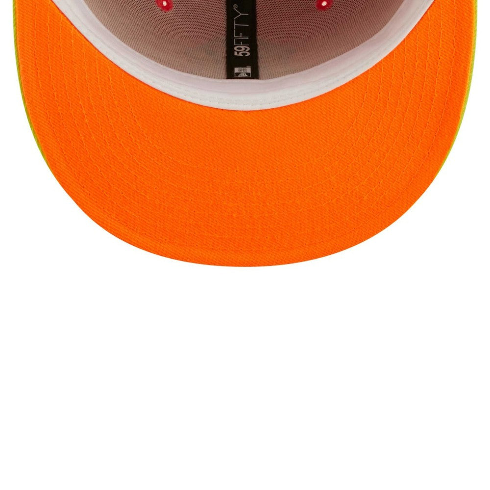 New York Yankees   Lava Highlighter Combo 59FIFTY Fitted Hat Red/Neon Green | New Era