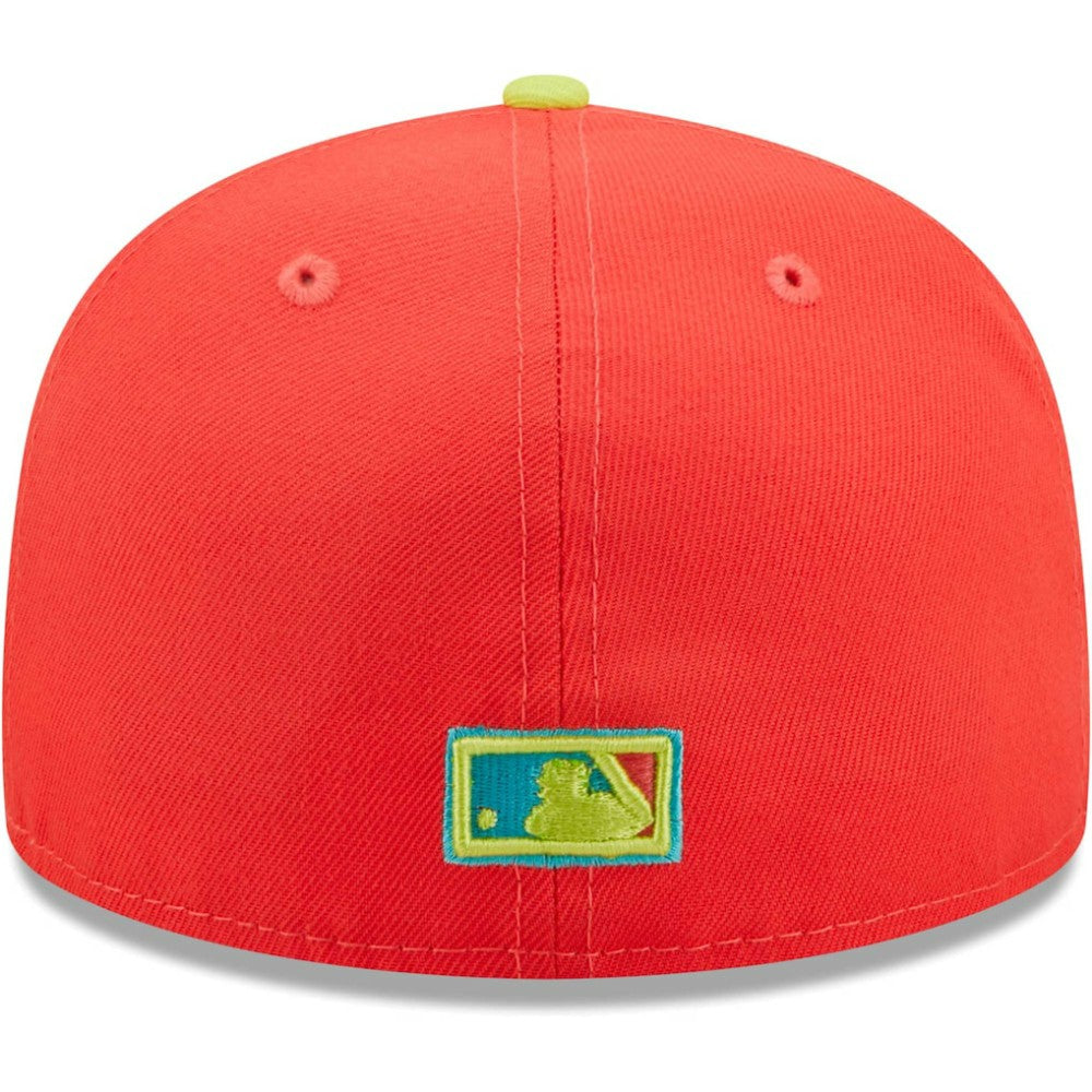 San Francisco Giants   Lava Highlighter Combo 59FIFTY Fitted Hat Red/Neon Green | New Era