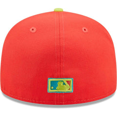San Francisco Giants   Lava Highlighter Combo 59FIFTY Fitted Hat Red/Neon Green | New Era