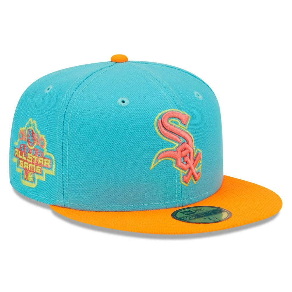 Chicago White Sox Vice Highlighter 59FIFTY Fitted Hat Blue/Orange | New Era