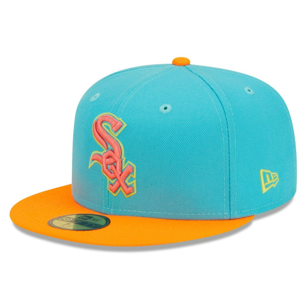 Chicago White Sox Vice Highlighter 59FIFTY Fitted Hat Blue/Orange | New Era