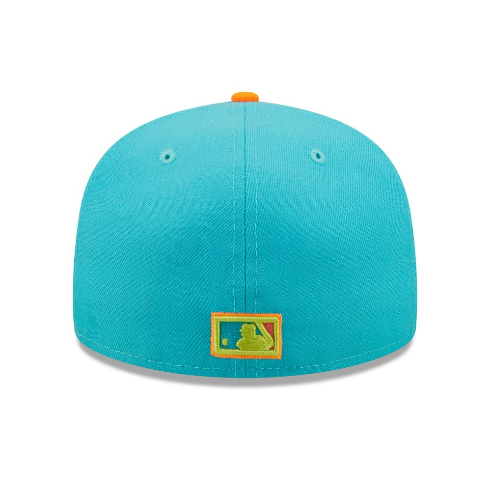 Los Angeles Dodgers Vice Highlighter 59FIFTY Fitted Hat Blue/Orange | New Era