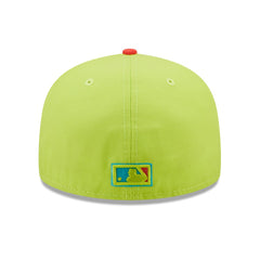 Los Angeles Dodgers Cyber Highlighter 59FIFTY Fitted Hat Green/Red | New Era