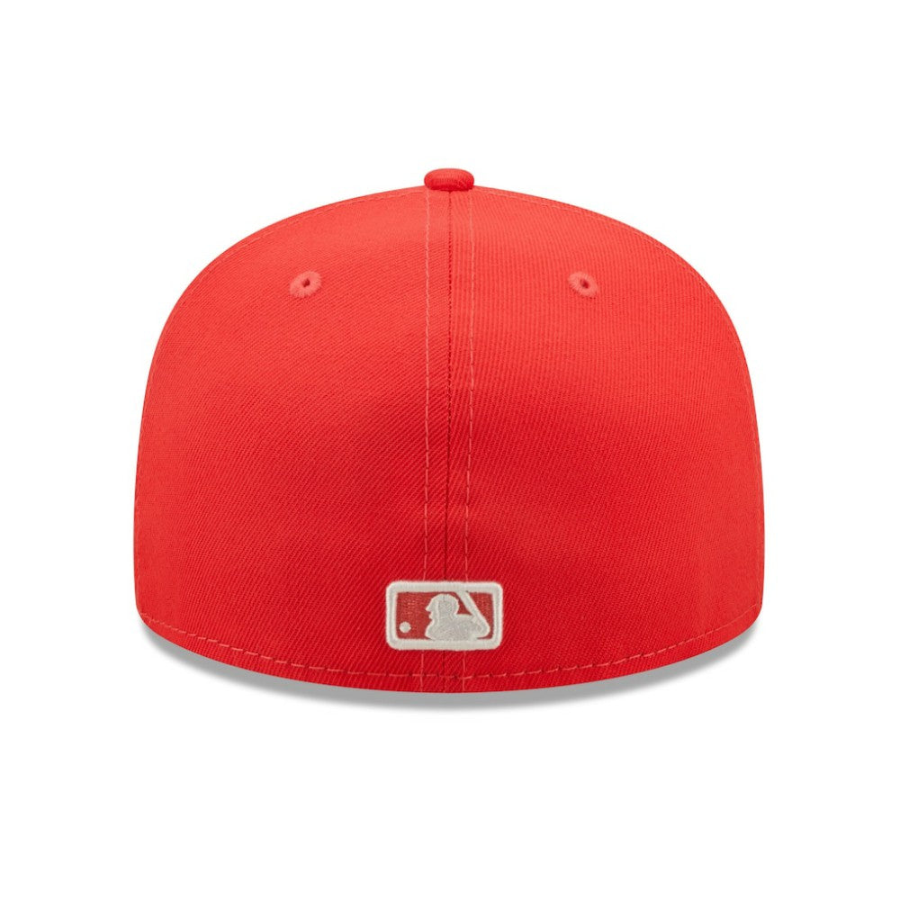 Chicago Cubs Lava Highlighter Logo 59FIFTY Fitted Hat Red | New Era