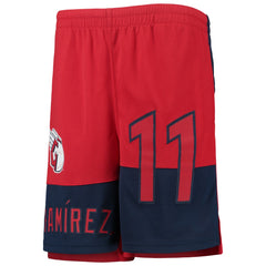 Jose Ramirez Cleveland Guardians Youth Pandemonium Name & Number Shorts Red