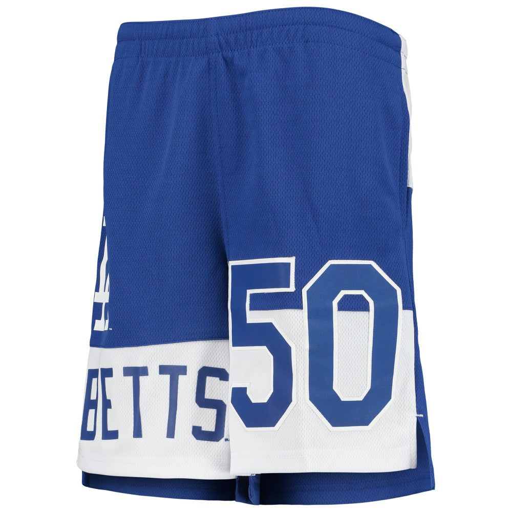 Mookie Betts Los Angeles Dodgers Youth Pandemonium Name & Number Shorts Royal