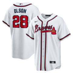 Matt Olson Atlanta Braves Home Replica Player Jersey White | Nike
