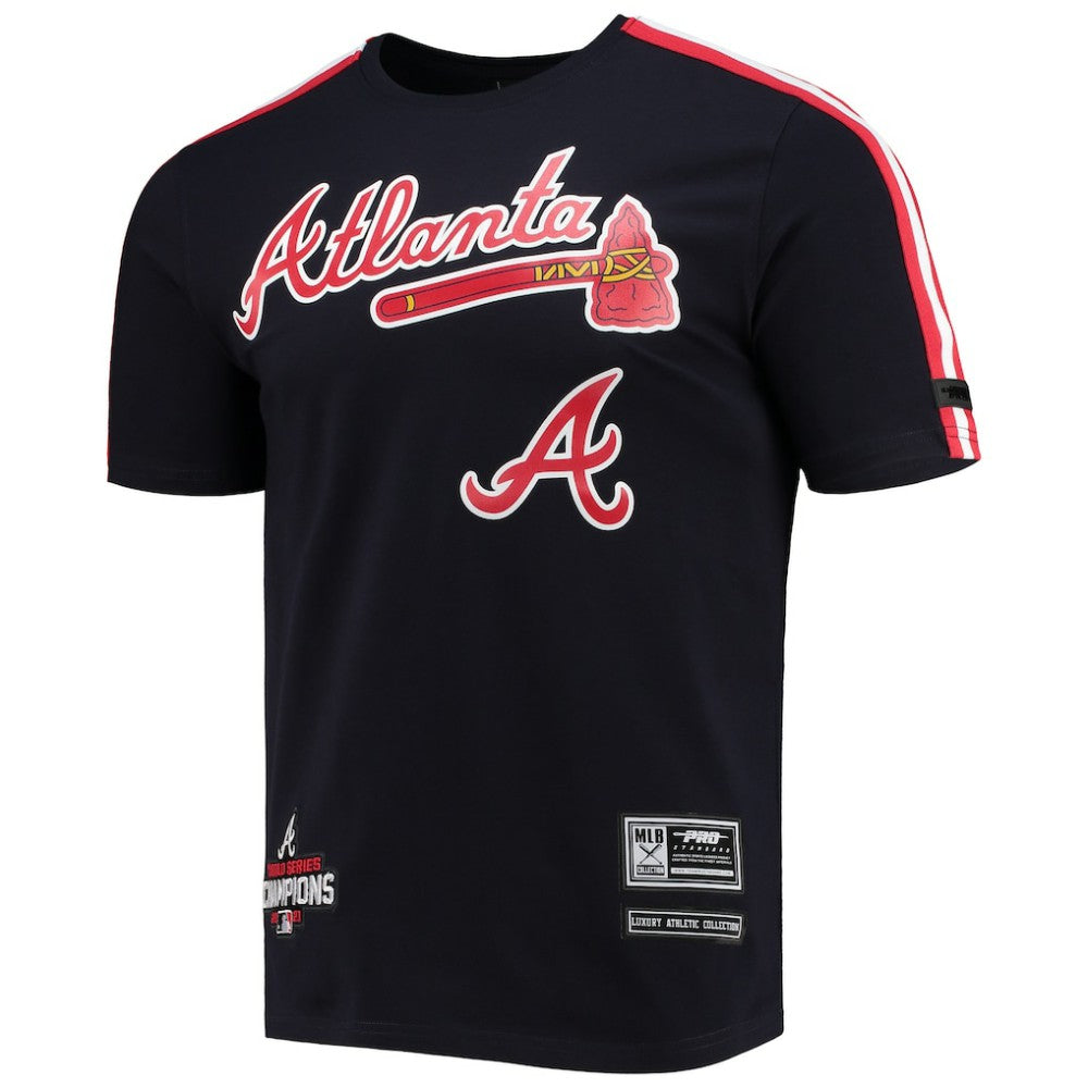 Atlanta Braves Pro Standard Taping T-Shirt Navy/Red