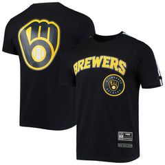 Milwaukee Brewers Pro Standard Taping T-Shirt Navy/