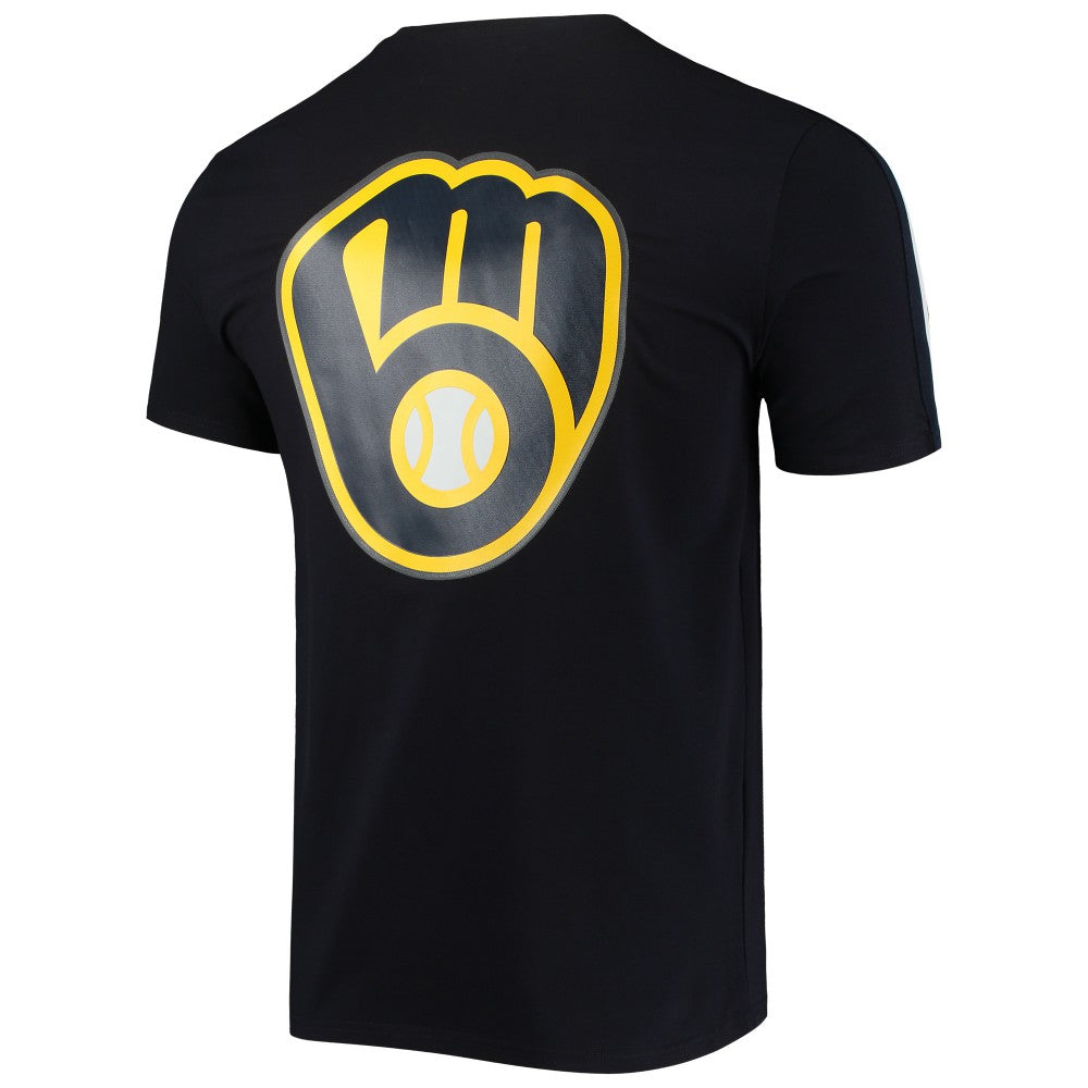 Milwaukee Brewers Pro Standard Taping T-Shirt Navy/