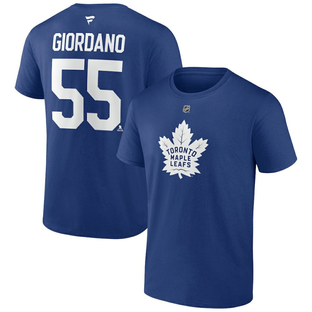 Mark Giordano Toronto Maple Leafs Fanatics Authentic Stack Name & Number T-Shirt Blue