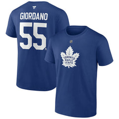 Mark Giordano Toronto Maple Leafs Fanatics Authentic Stack Name & Number T-Shirt Blue