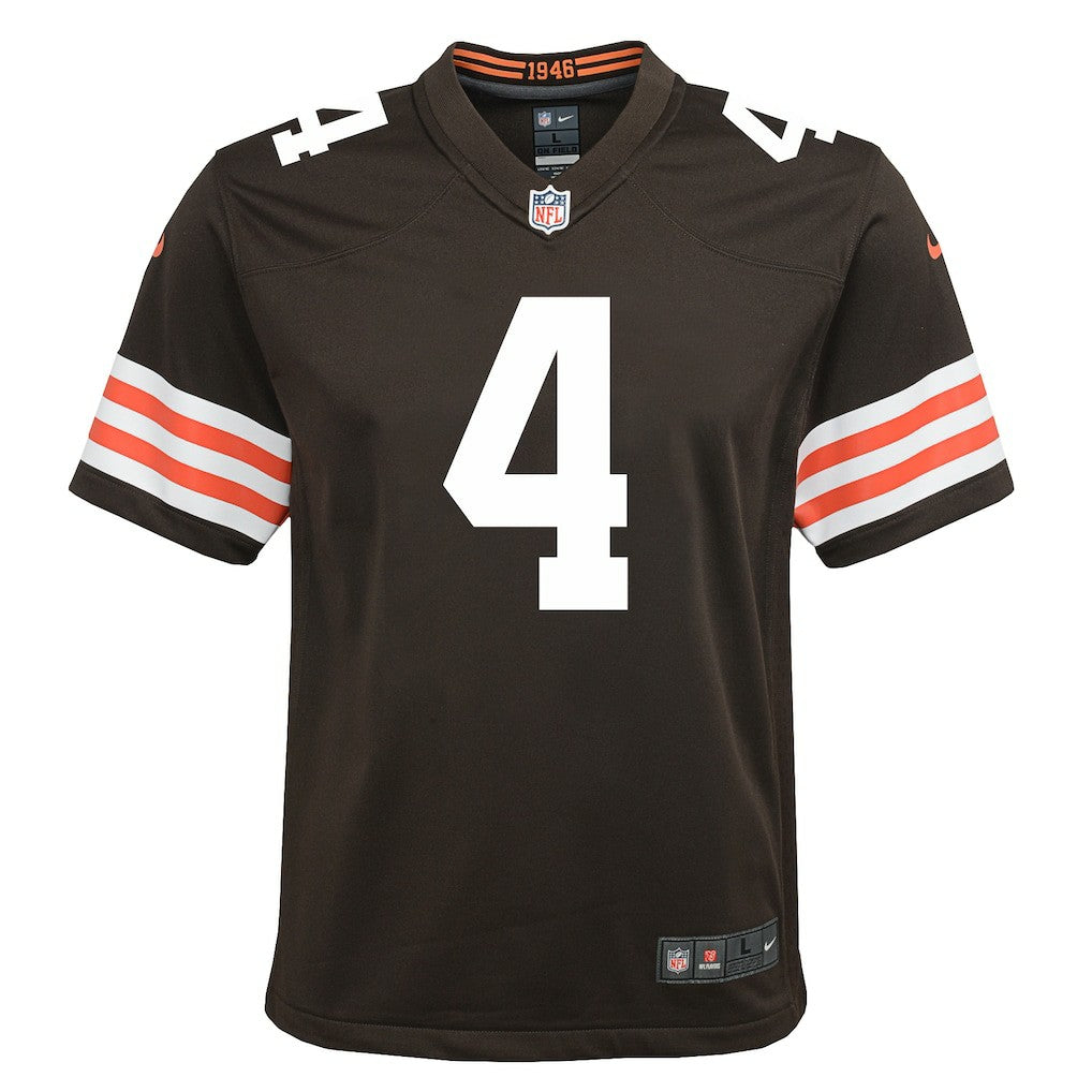 Deshaun Watson Cleveland Browns Youth Game Jersey - Brown