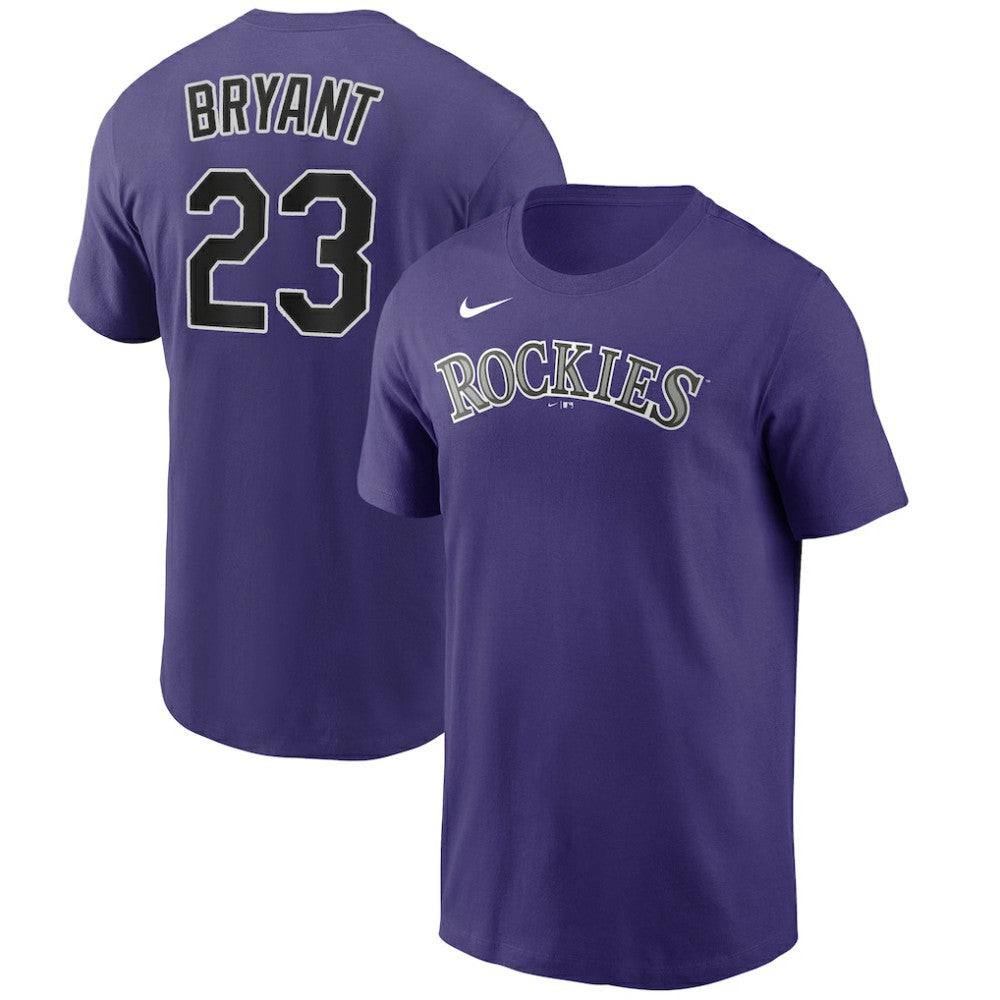 Kris Bryant Colorado Rockies Name & Number T-Shirt Purple | Nike