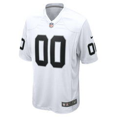 Las Vegas Raiders Youth Team Custom Game Jersey - White