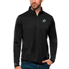 Dallas Stars Antigua Tribute Quarter-Zip Pullover Top Black