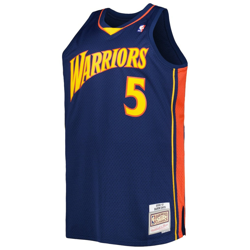 Baron Davis Golden State Warriors Big & Tall Hardwood Classics 2006/07 Swingman Jersey sale - Navy