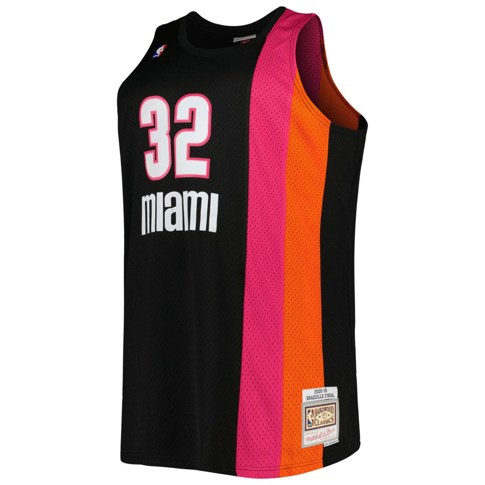 Shaquille O'Neal Miami Heat Big & Tall Hardwood Classics 2005/06 Swingman Jersey - Black