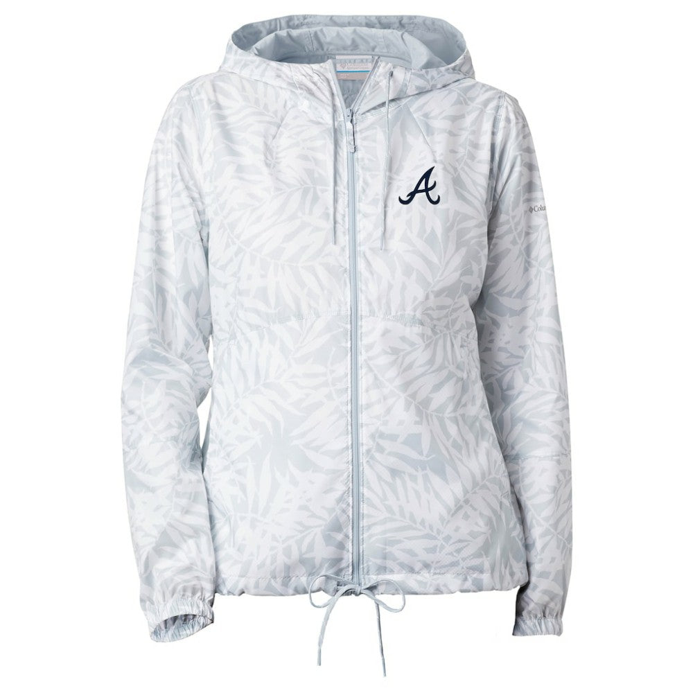Atlanta Braves Women's Flash Forward Full-Zip Windbreaker Jacket Gray | Columbia