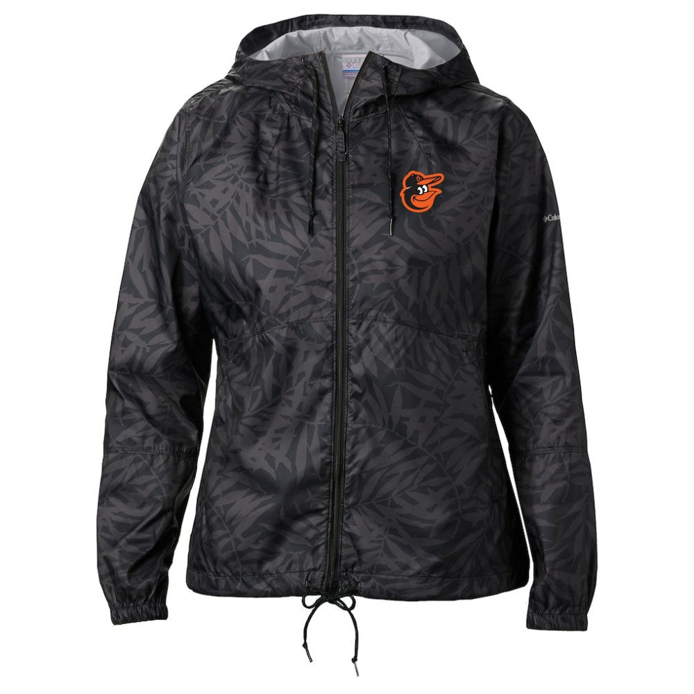 Baltimore Orioles Women's Flash Forward Full-Zip Windbreaker Jacket Black | Columbia
