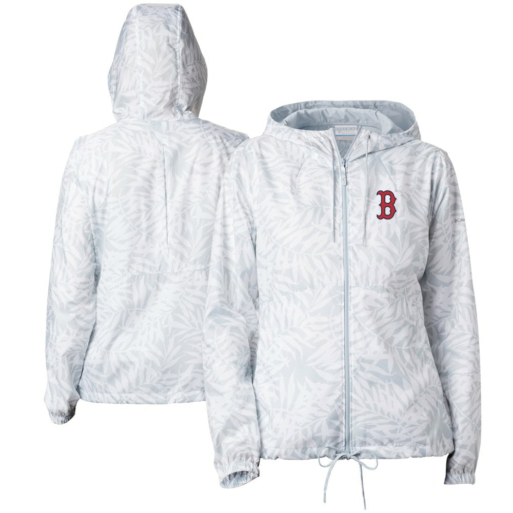 Boston Red Sox Women's Flash Forward Full-Zip Windbreaker Jacket Gray | Columbia