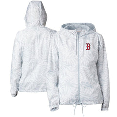 Boston Red Sox Women's Flash Forward Full-Zip Windbreaker Jacket Gray | Columbia