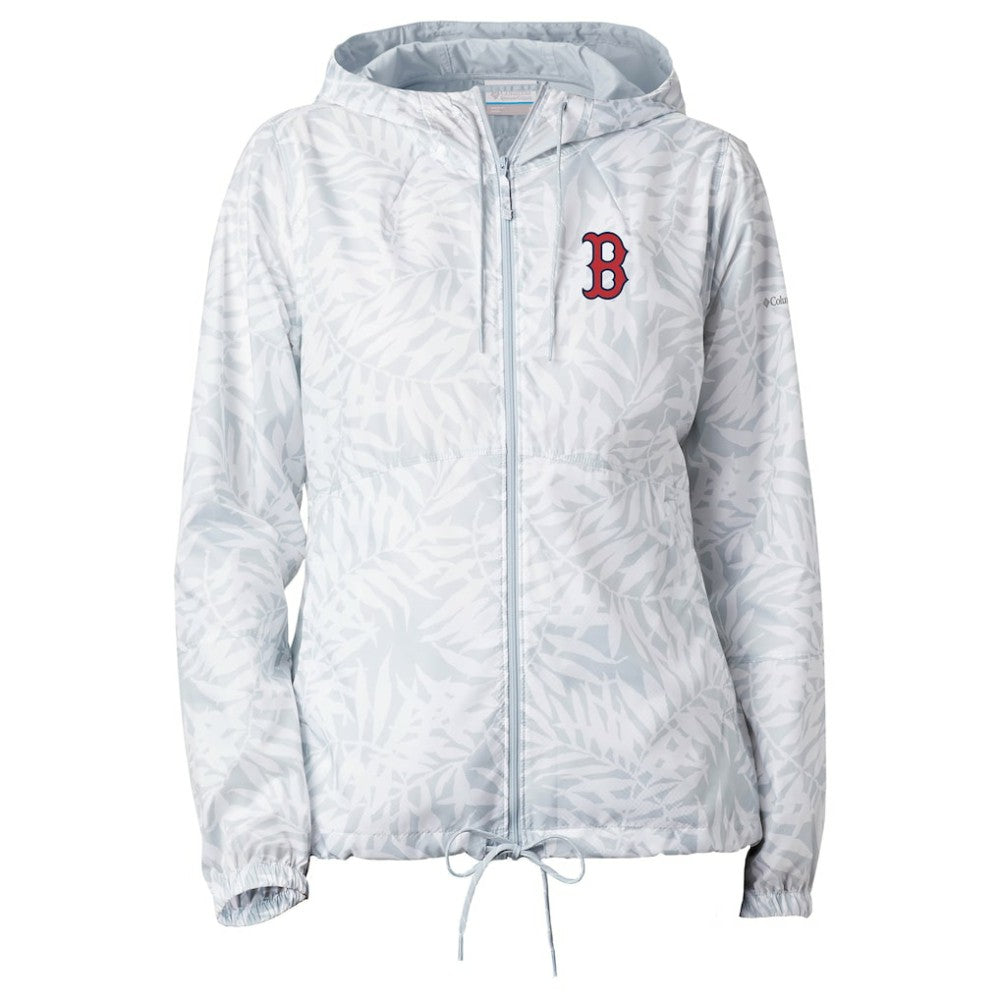 Boston Red Sox Women's Flash Forward Full-Zip Windbreaker Jacket Gray | Columbia