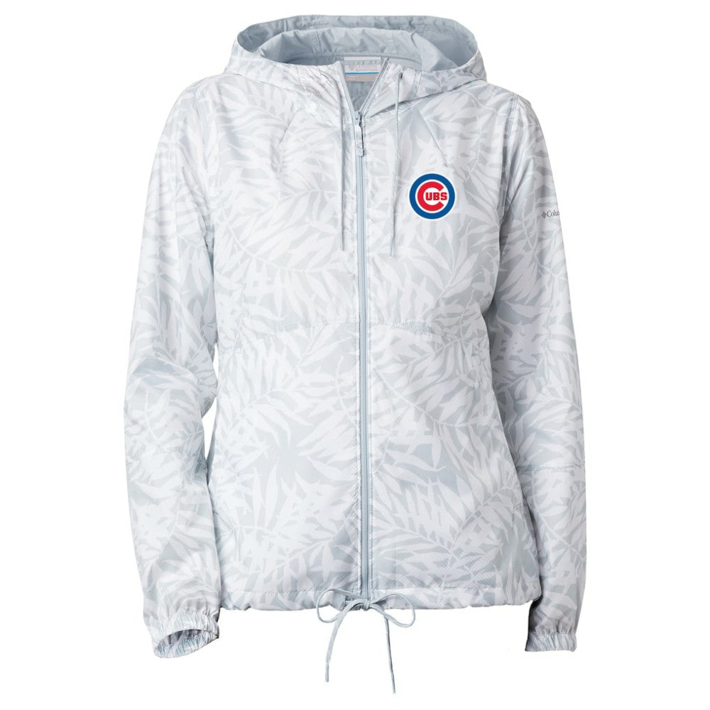 Chicago Cubs Women's Flash Forward Full-Zip Windbreaker Jacket Gray | Columbia