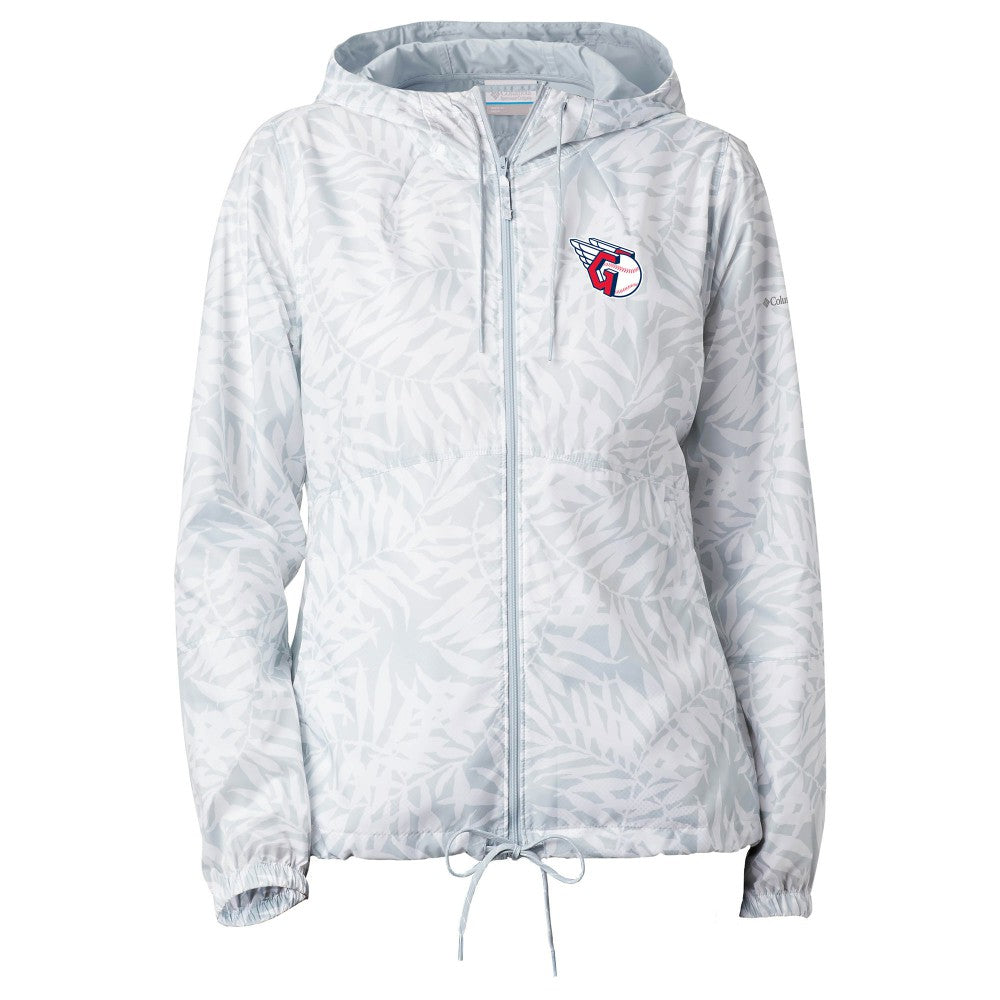 Cleveland Guardians Women's Flash Forward Full-Zip Windbreaker Jacket Gray | Columbia
