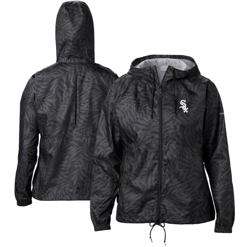 Chicago White Sox Women's Team Flash Forward Full-Zip Windbreaker Jacket Black | Columbia
