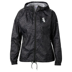 Chicago White Sox Women's Team Flash Forward Full-Zip Windbreaker Jacket Black | Columbia