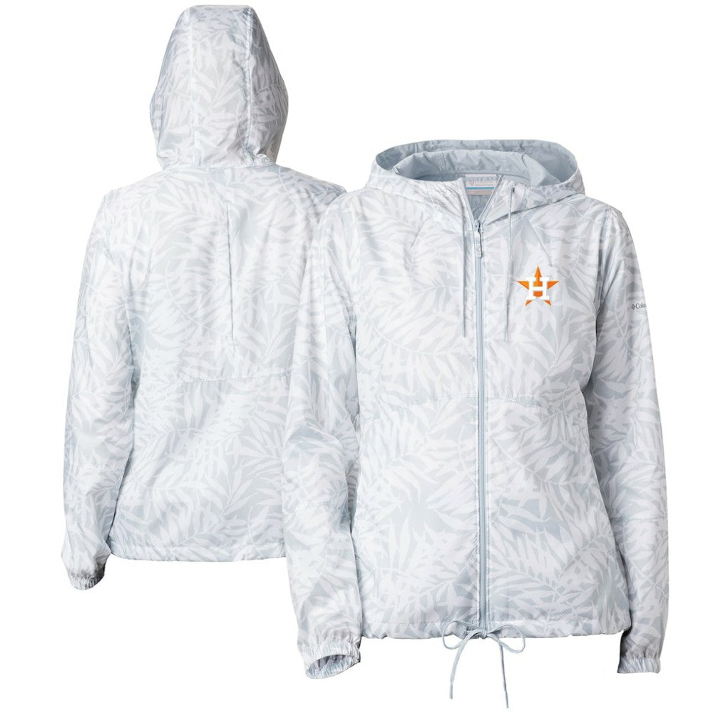 Houston Astros Women's Flash Forward Full-Zip Windbreaker Jacket Gray | Columbia