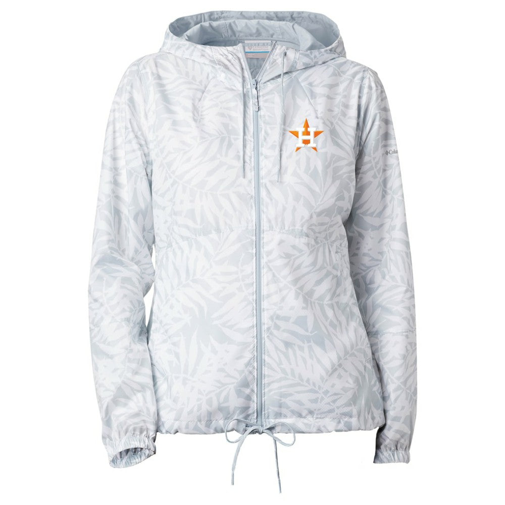 Houston Astros Women's Flash Forward Full-Zip Windbreaker Jacket Gray | Columbia