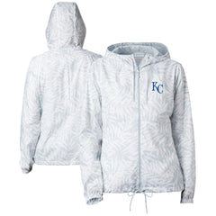 Kansas City Royals Women's Flash Forward Full-Zip Windbreaker Jacket White | Columbia
